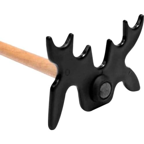 Snooker Billiards Pool Cue Rack Rest Stick Bridge Head 9 Position Antlers Holder