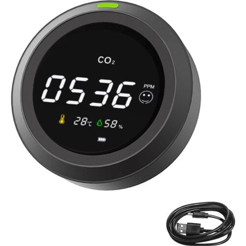 PTH-5 Intelligent CO2 Meter Carbon Dioxide Temperature Humidity Air Quality Monitor Tester Home Gas Detector Multipurpose Tool