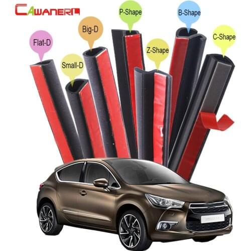 Cawanerl Whole Car Rubber Sealing Seal Strip Kit Weatherstrip Noise Control Seal Edge Trim For Citroen DS3 DS4 DS5 Xantia