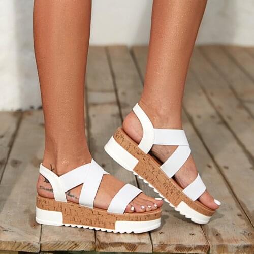 Womens Sandals Summer 2021New Style Sandals Fashion Womens Sandals Slope With Roman Tide Shoes Womens Shoes Large Size 43