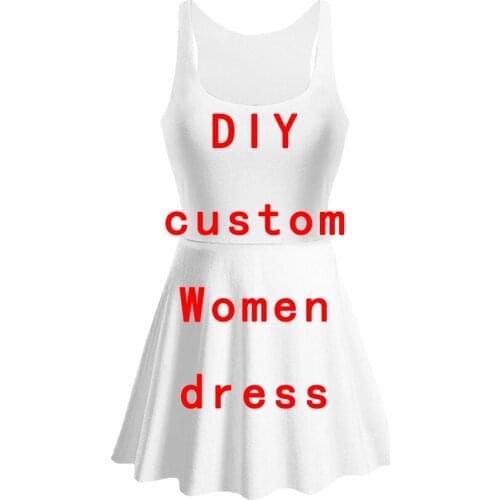 PLstar Cosmos Design Anime/Photo/Singer DIY summer womens tank top dress sleeveless dress 3d Print Sublimation casual dress