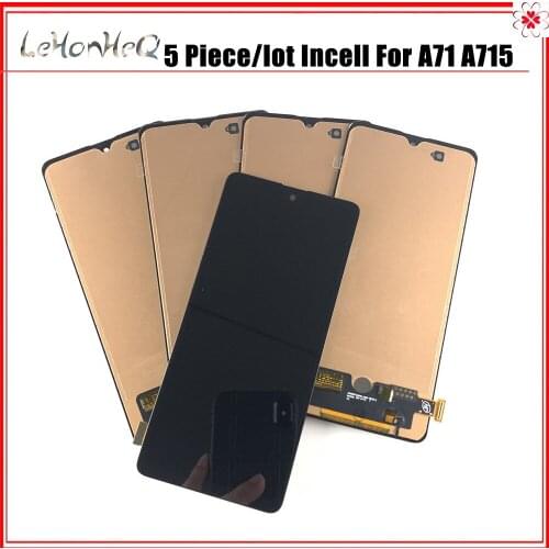 Incell A715 LCD 5 Piece/lot For Samsung Galaxy A71 A715 A715F A715FD LCD Display Touch Screen Digitizer Assembly