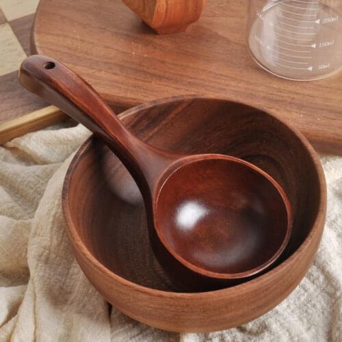 1PC Wooden Rice Spoon High Quality Japanese Style Rice Spoon Portable Long Handle Rice Spoon Ktichen Cooking Tools Kitchen Tool