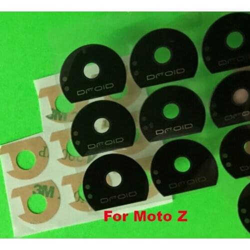 10pcs/lot For Motorola MOTO Z Z2 Play Force Brand New Back Rear Camera Glass Lens With Adhesive Sticker