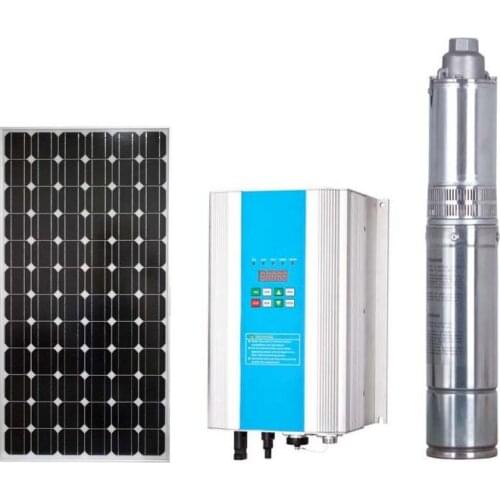 1hp solar pump Whole kit 30m 25m3 High pressure centrifugal solar pump for deep well