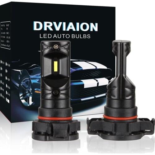 2PCS 5202 Car LED Fog Lights Bulb Error Free Auto 12V Car CSP Led Chip For Audi A3 Q7 B6 A6 B5 Q5 For Mercedes Benz W203 W211