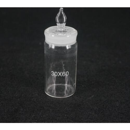 30x60mm Glass Weighing Bottle In Low Form Glass Weighing Specific Gravity Bottle