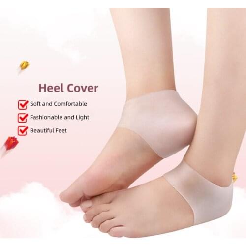 8pcs/4pairs Gel Heel Cover Without Holes Pedicure Anti-Slip Orthopedic Tools Foot Care Protector Plantar Fasciitis Pain Relief