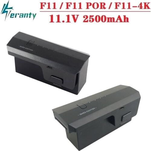 2PCS 11.1 V 2500mAh Lipo battery for SJ R/C/SJRC F11/F11 PRO/F11-4K Drone 5G Wifi GPS FPV Quadcopter spare parts RC Drone