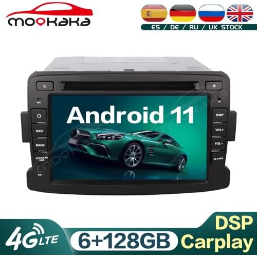 For RENAULT DUSTER 2012-2016 Android 11 6G+128GB Car Multimedia Player GPS Navigation Audio Stereo Head Unit Carplay DSP