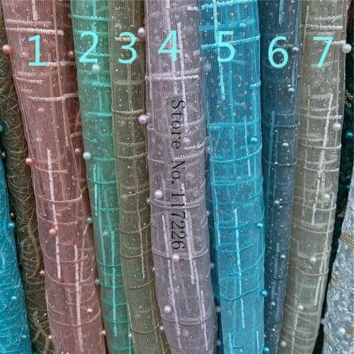 Free shipping (5yards/lot) African net lace JRB-62302 with Beads lace embroidery african french lace fabric