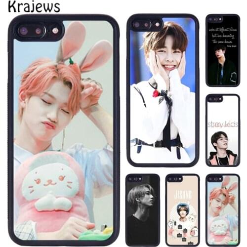 Krajews Felix Hyunjin I.N Minho Stray Kids Phone Case For iPhone X XR XS 11 12 Pro MAX 5 6S 7 8 Plus Samsung Galaxy S7 S8 S9 S10
