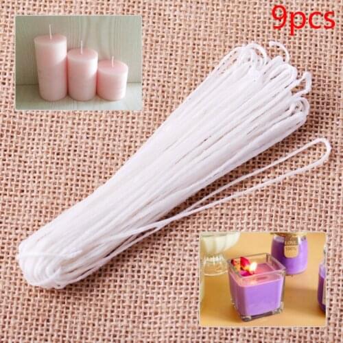 1 roll of new white 9m candle wick cotton thread, used for candle making wick flat woven cotton wick