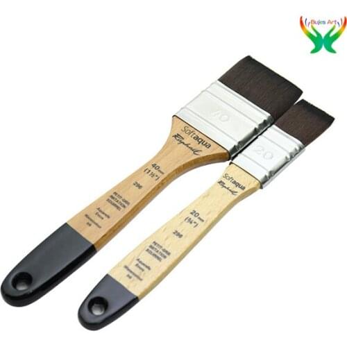 French Raphael 296 watercolor pen, nylon flat brush board brush, suitable for wall painting, the masters favorite brush