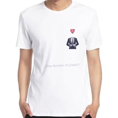 Mister San Valentino Mens T-shirt Oversized Vintage Short Sleeve Summer Tshirts Fashion Harajuku Print T Shirts Men clothing