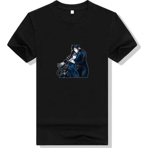 Anime Black Butler T Shirt Cosplay women printed cotton T-shirt Short Sleeve Summer Casual Tee Tops Woman T-shirts
