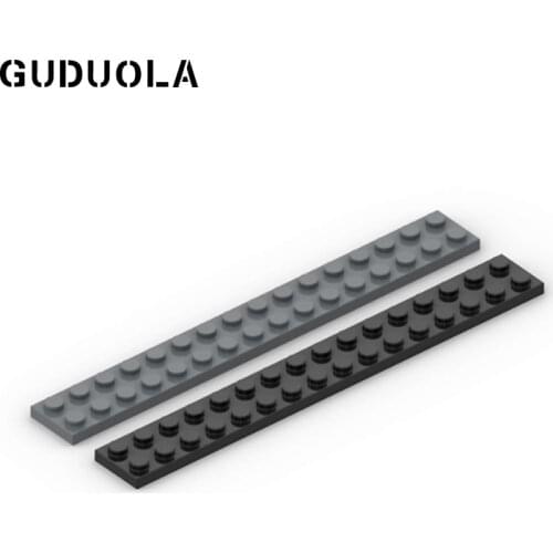 Guduola Small particle 4282 Plate 2x16 MOC Assembly Building block Parts foundation plate / low board / low brick 10 pcs/lot