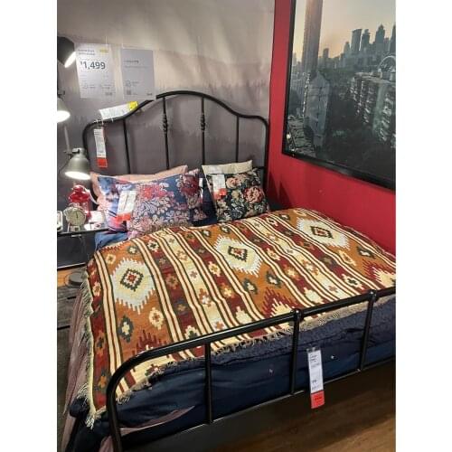 Carpet Decoration National retro blanket Morocco creative geometry totem tapestry sofa blanket Single Tapestry Sofa Mat Casual