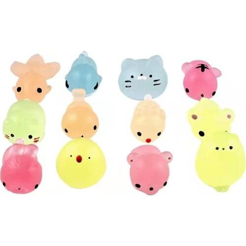Cute Luminous Mochi Squeeze Toys Squishy Squishi Antistress Funny Gadgets Squishies Anti Stress Interesting Toys For Children