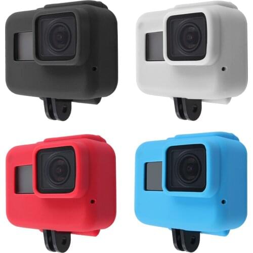 Colorful Soft Silicone Rubber Frame Protective Case for GoPro Hero 5 6 7 Black Protective Cover Go Pro Action Camera Accessories