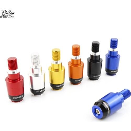 Motorcycle Handlebar Cap Grip End For Yamaha TMAX530 TMAX-530 2013 2014 2015 2016 2017 Handle Bar Ends Caps Grips