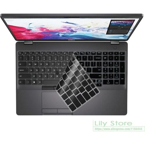 For 15.6" Dell Latitude 5000 5500 5501 and Precision 3540 3541 Laptop (with Point) Silicone Keyboard Cover skin Protector