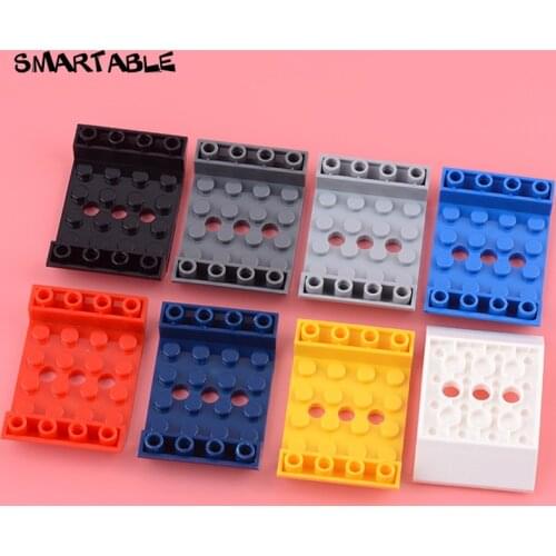 Smartable Slope 4x6 45° Double Inverted with Open Center Building Blocks MOC Parts Toys Compatible Major Brands 60219 10pcs/lot