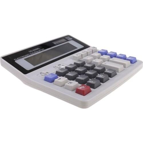 R58A Standard Function Scientific Electronics Desktop Calculators, Dual Power, Big Button 12 Digit Large LCD Display, Handheld