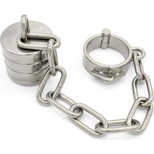 304 Stainless Steel Heavy Penis Rings Pendant Ball Scrotum Testicle Lock Clamp,Male Chastity Device,Adult Sex Toys For Man