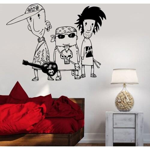 Music Rock Band Vinyl Wall Decal Decor Living Room Funny Wall Stickers For Dormitry Home Decoration Accessories For Bedroom W772