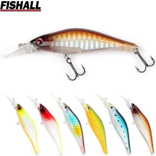 Inner Holographic Hard Bait 65mm 6g Floating Depth 1.0m Small Minnow Lure Wobbler Bass Pike