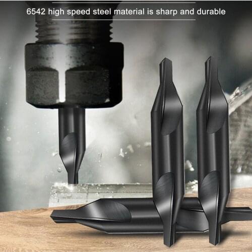 1.0-5.0mm High-speed Steel Center Drill Bit Countersink Metalworking Spiral Position Hole Drill Hole Cutter Drilling Hand Tool