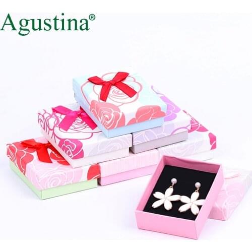 Jewelry Box Engagement Ring Earrings Necklace Organizer Square Multi-function Jewelry Storage Box Display Gift Holder 2020New cc