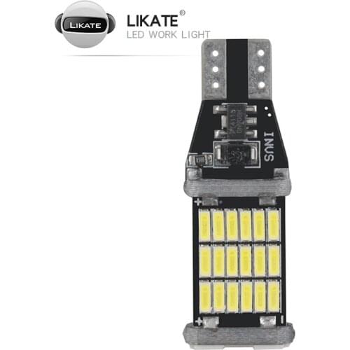 1x Car Signal Light T15 W16W LED Bulb T10 W5W 4014 LED Lights Canbus No error High Power White DC 12V Reverse Back Parking Lamps