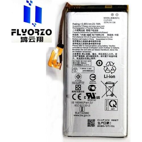 3.85V Brand new high quality 6000mAh C11P1903 Battery For ASUS ROG3 Gaming Phone Battery Mobile Phone