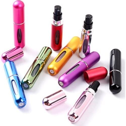 5ml Refillable Mini Perfume Bottle Atomizer Aluminum Atomizer Portable Travel Cosmetic Container Perfume Bottle Spray Container