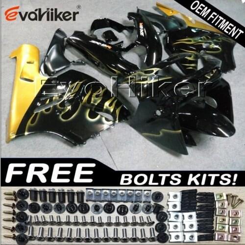 ABS Plastic Bodywork Set for ZX9R 1994 1995 1996 1997 black ZX 9R 94 95 96 97 ABS Plastic Bodywork Set