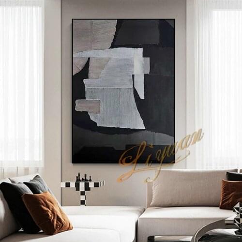 Abstract Oil Painting 100% Hand Painted Oil Paintings Wall Art Canvas Abstract Artwork Carving Art For Hotel Living Room Decor