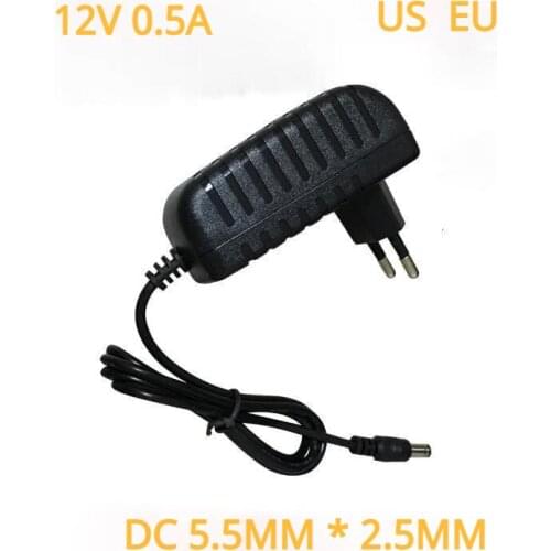 EU US Plug LED Power Supply Adapter Transformer for LED Strip Lights 0.5A Power Supply Adapter Transformer 110V -240V To DC 12V