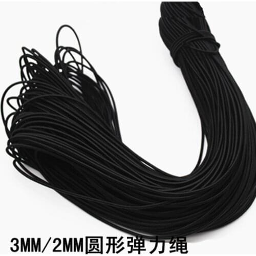 Free shipping 20pcs/lot high quality rubber elastic rope cord buckle spring elastic rope 1meter a pcs
