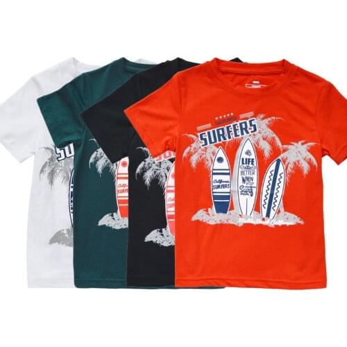 BINIDUCKLING Summer Kids Boys T-Shirts Printed Short Sleeve Tshirt Children Clothes 2PC/3PC/4PC Toddler Boys Top Tees