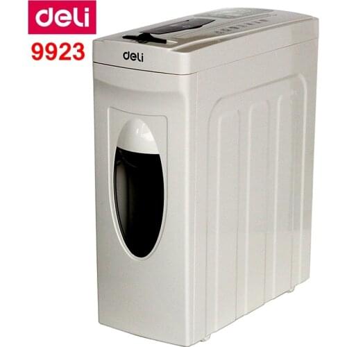 Deli 9923 Electric paper shredder 11L volume 220-230VAC/50Hz 120W 4x28mm scraps 3 minutes coutinue shred CD cards shredder