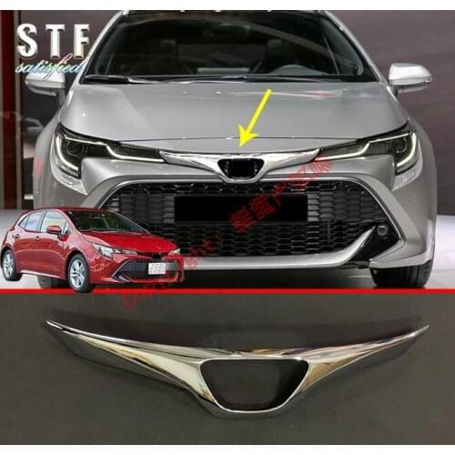 ABS Chrome Front Grille Cover Trim For Toyota Corolla Hatchback Auris Sport 2019 2020