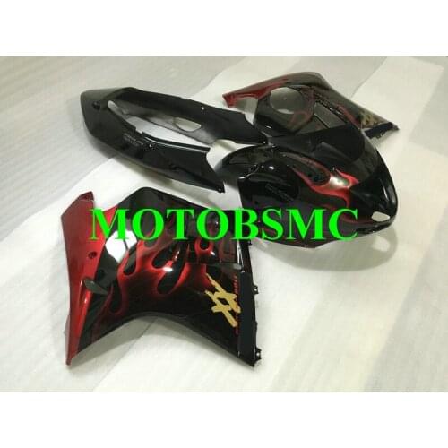 Injection Mold Fairing kit for HONDA CBR1100XX 97 98 99 00 01 02 03 CBR1100 XX 1997 2003 Top Red flames Fairings set+Gifts HJ22