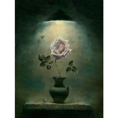 Pink Red Painting Happy Handpainted Oil Painting On Canvas Wall Art Wall Pictures For Living Room Home Decor