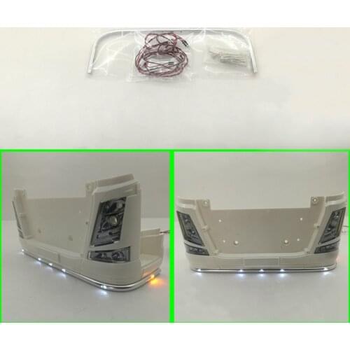 CNC metal headlamp light For 1/14 Tamiya RC Truck car VOLVO FH12 FH16 56360 DIY