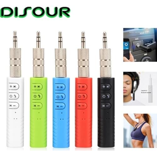 DISOUR Mini Bluetooth Receiver AUX 3.5mm Bluetooth Adapter Car Kit Handsfree Wireless Adapter Receptor For Car Headphone Speaker