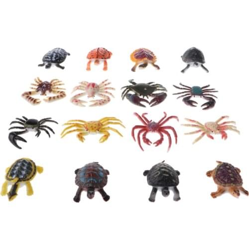 Set Of 16 PVC Marine Animal Tortoise Model Kids Science & Nature Toy