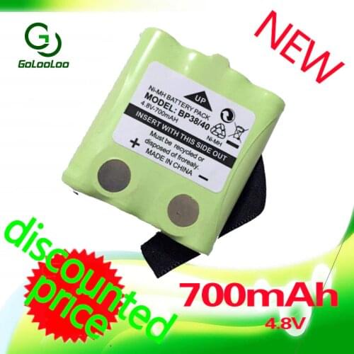 NI-MH 4.8V 700mAh Battery For Uniden BP-38 BP-40 BT-1013 BT-537 GMR FRS 2way radio interphone interco walkie-talkie bateria
