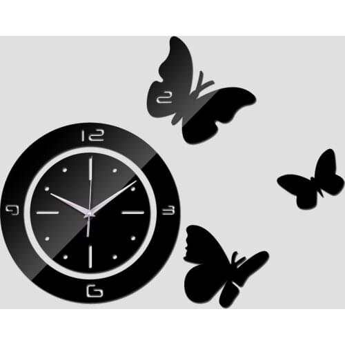 New quartz acrylic wall clock modern design luxury mirror 3d crystal watches real special offer clocks Creative hot sale